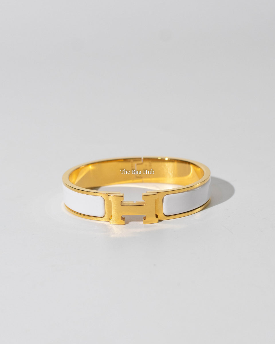 Hermes h bracelet gold Clearance