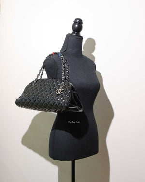 Chanel Black Patent Mademoiselle Shoulder Bag SHW - 11