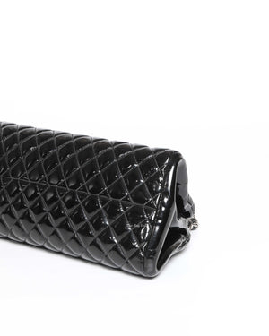 Chanel Black Patent Mademoiselle Shoulder Bag SHW - 7