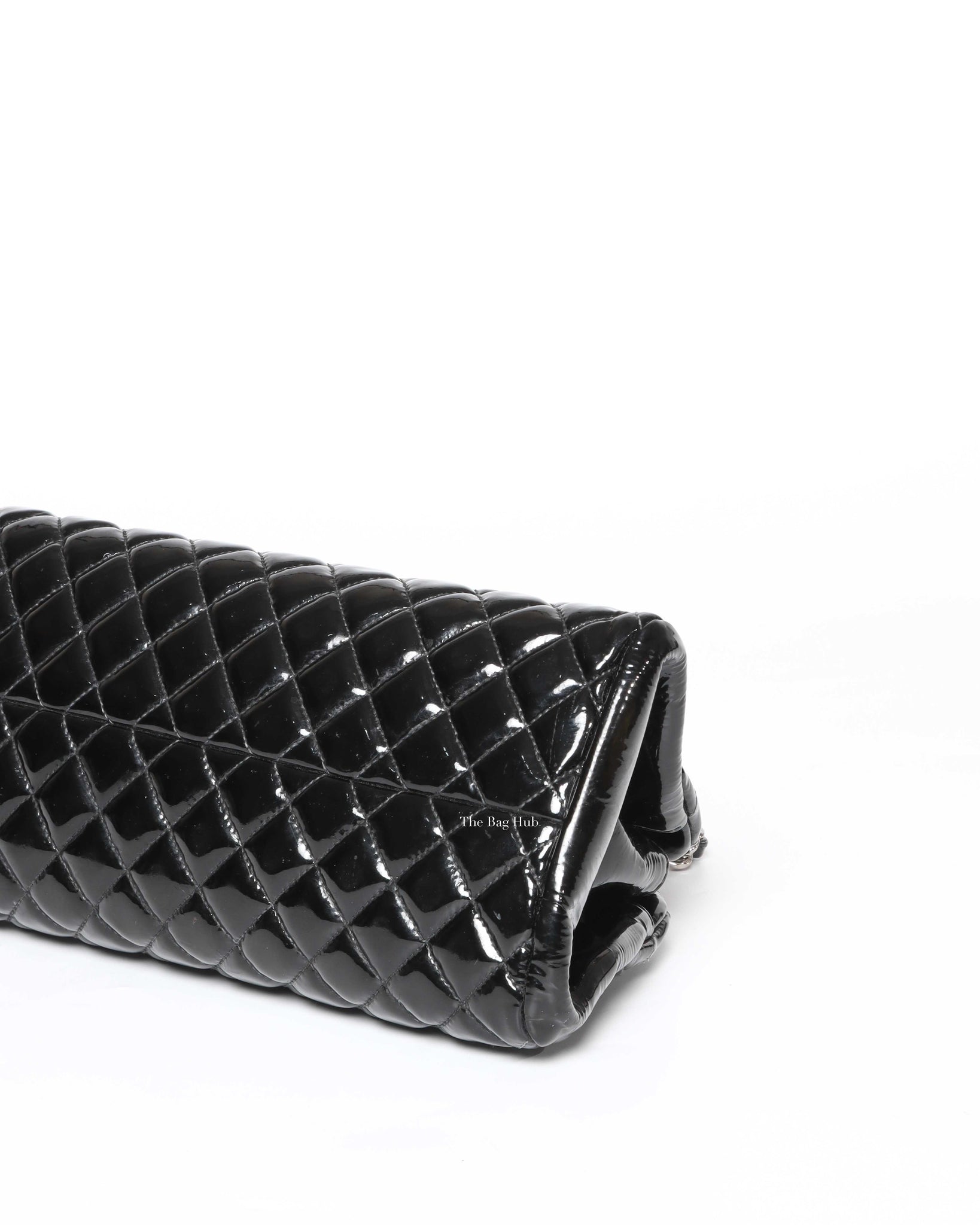 Chanel Black Patent Mademoiselle Shoulder Bag SHW - 9