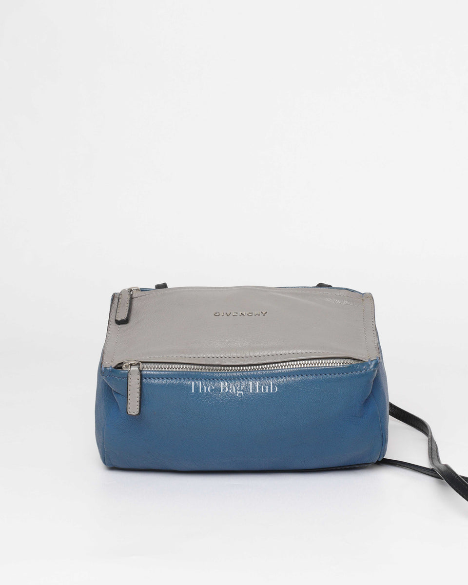 Givenchy Blue/Gray Leather Pandora Mini Bag Designer Brand