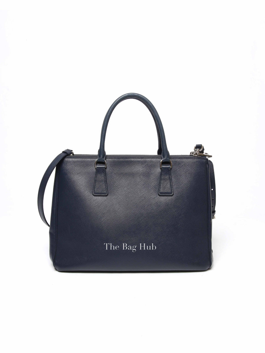 Prada Baltico Saffiano Lux Large Double Zip Tote Bag | Designer