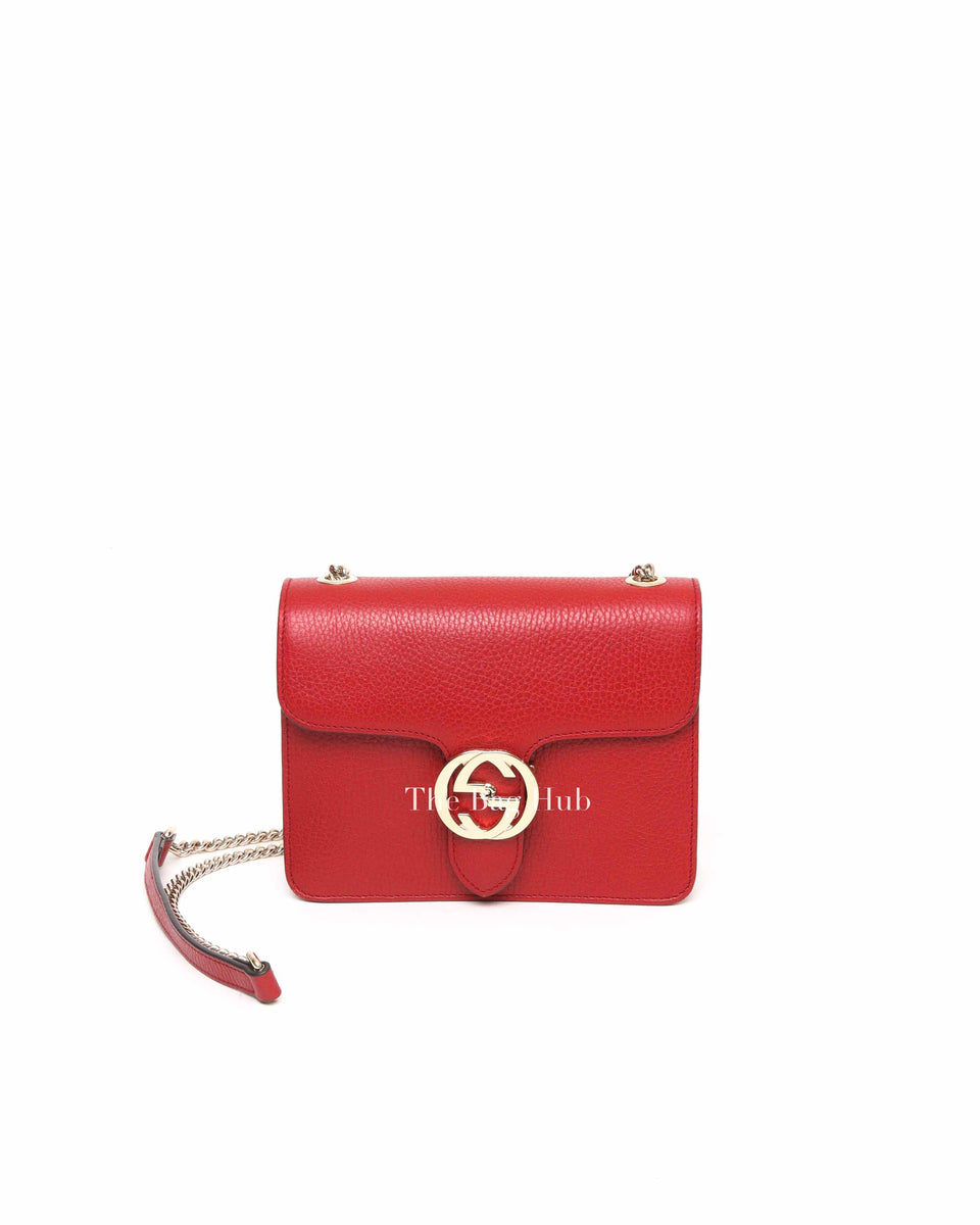 ショルダーバッグ・ポシェット ^LEATHERY^ Ribbon angora knit shoulder bag RED LRBG4403RD Gucci - GG Marmont Leather shoulder bag red - The Corner