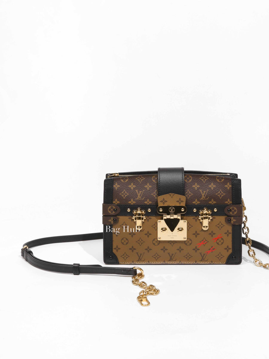 Louis Vuitton Reverse Monogram Trunk Clutch Bag Designer Brand