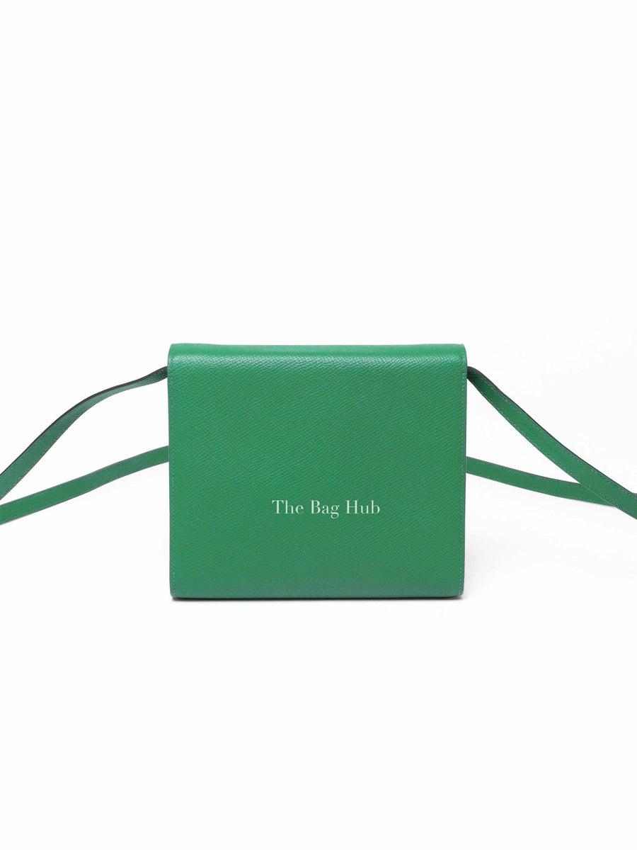 Hermes Green Leather Clic 16 Crossbody Bag | Designer Brand