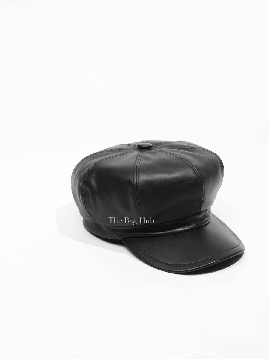 Prada Black Leather Cap | Designer Brand | Authentic Prada | The