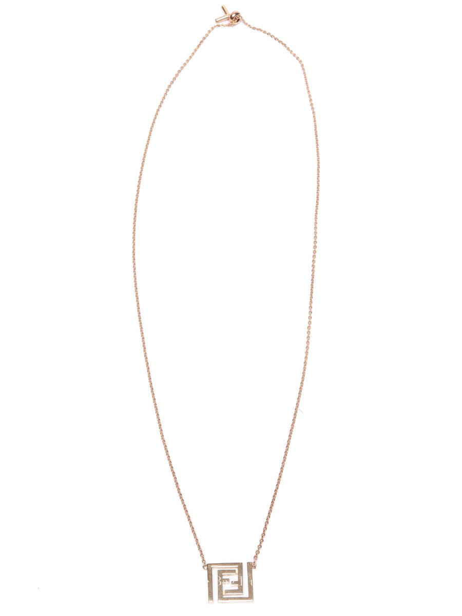 希少✨FENDI Zucca Embossed Logo Necklace 希少✨FENDI Zucca Embossed Logo Necklace