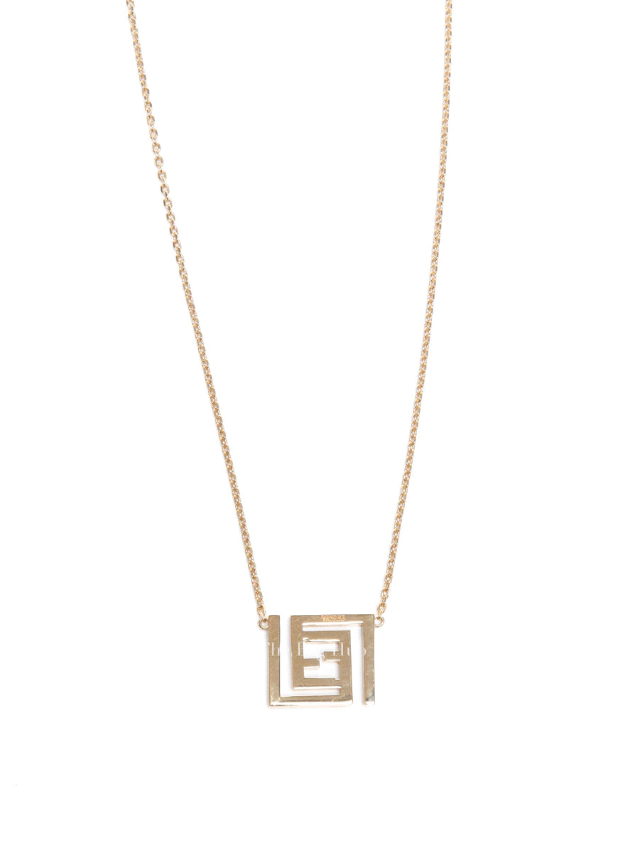 希少✨FENDI Zucca Embossed Logo Necklace 希少✨FENDI Zucca Embossed Logo Necklace