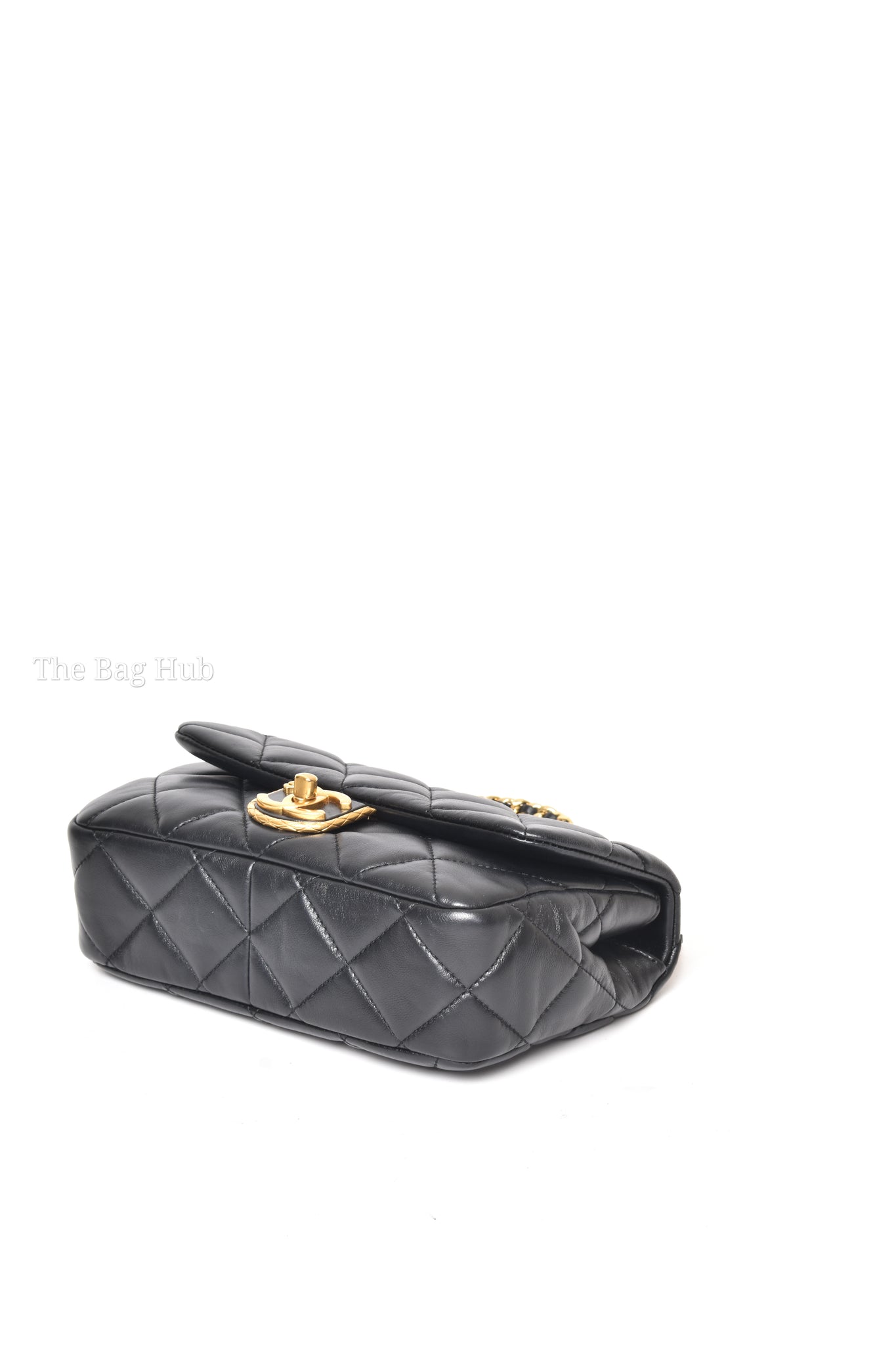 Chanel Black Lambskin Quilted Mini Flap 2022 GHW-8