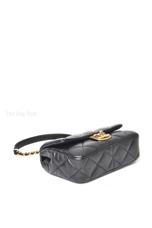 Chanel Black Lambskin Quilted Mini Flap 2022 GHW-7