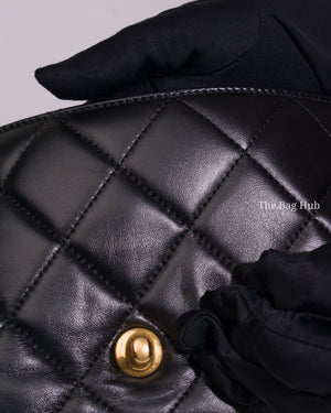 Chanel Black Lambskin Quilted Mini Flap 2022 GHW-19