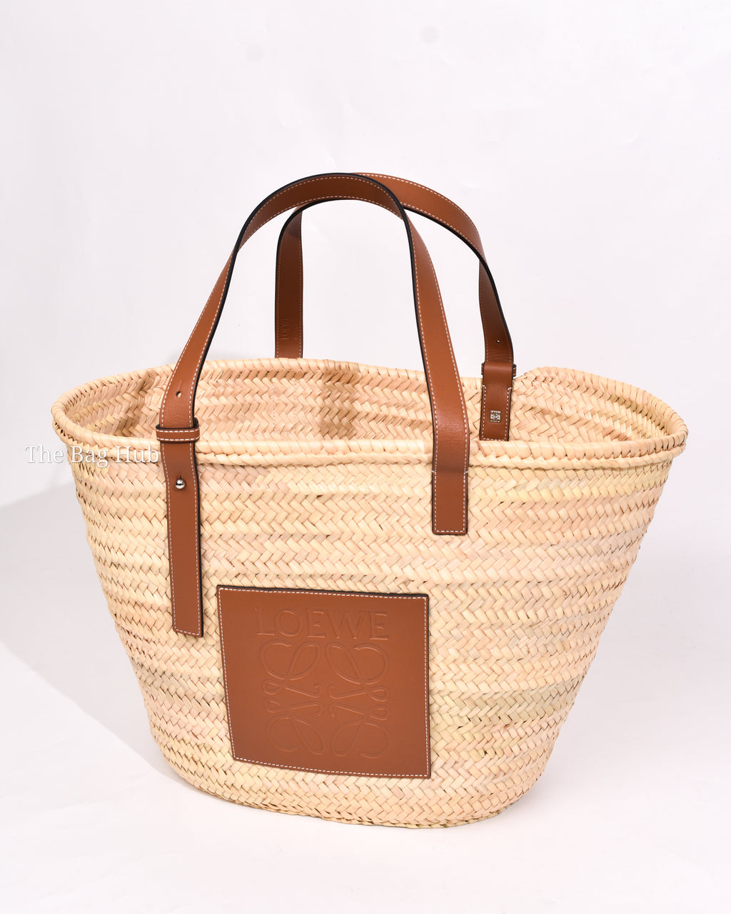 Loewe Natural Raffia Large Basket Tote Bag-1