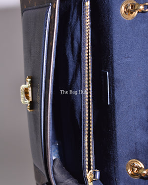 Louis Vuitton Blue Canvas and Leather Monogram Victoire Chain Bag