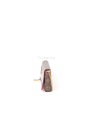 Louis Vuitton Monogram Christmas Animation Hollywood Felicie Pochette Chain Wallet
