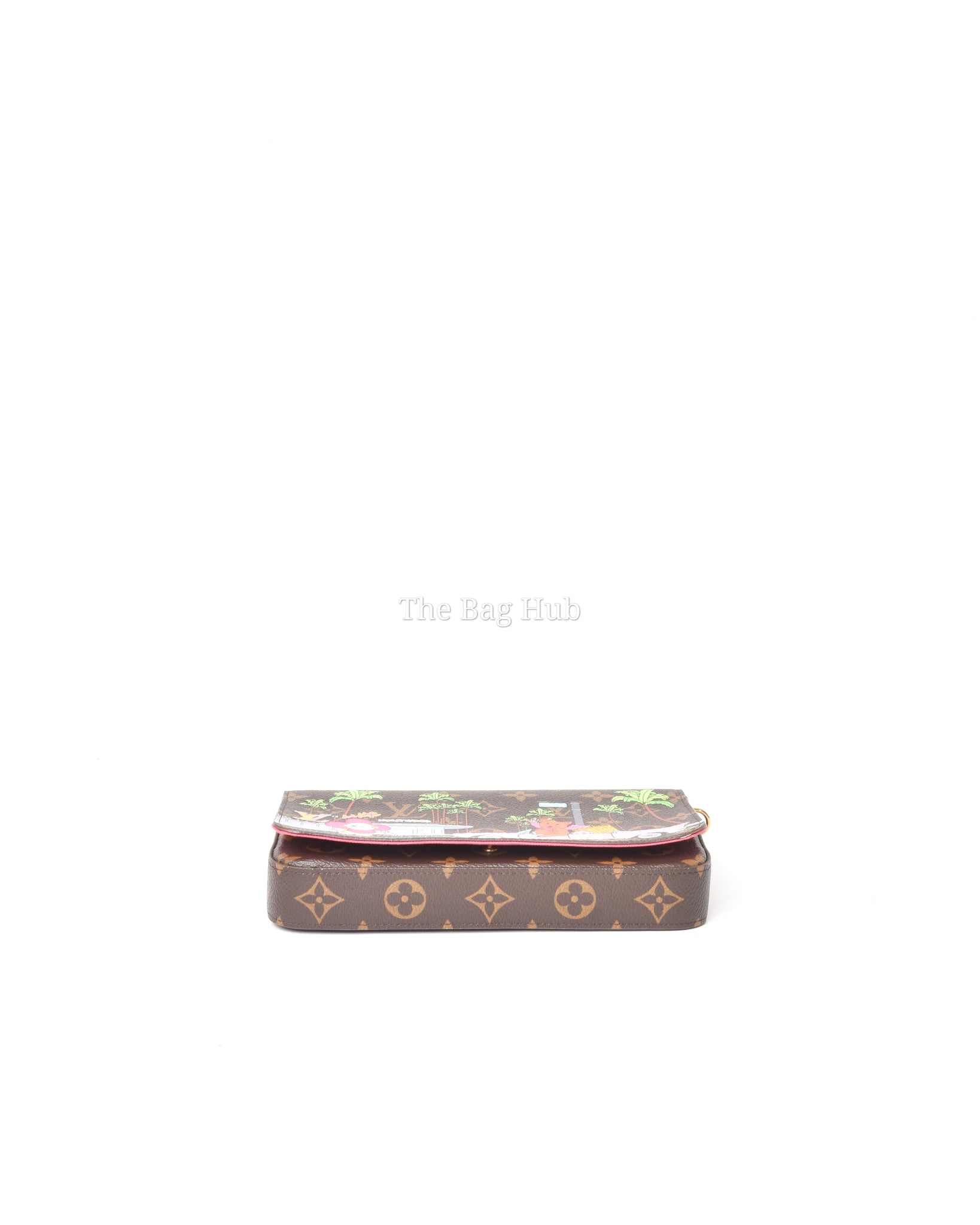 Louis Vuitton Monogram Christmas Animation Hollywood Felicie Pochette Chain Wallet