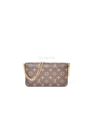 Louis Vuitton Monogram Christmas Animation Hollywood Felicie Pochette Chain Wallet