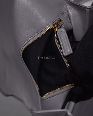 Saint Laurent Gray Leather Le Maillon Crossbody Bag