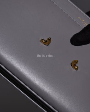 Saint Laurent Gray Leather Le Maillon Crossbody Bag