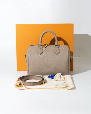 Louis Vuitton Turtledove Empreinte Leather Speedy 25 Bandouliere Crossbody Bag