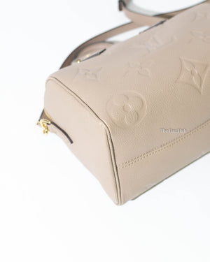 Louis Vuitton Turtledove Empreinte Leather Speedy 25 Bandouliere Crossbody Bag