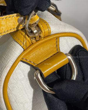 Gucci Yellow GG Supreme Joy Boston Bag-27