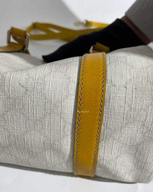 Gucci Yellow GG Supreme Joy Boston Bag-31