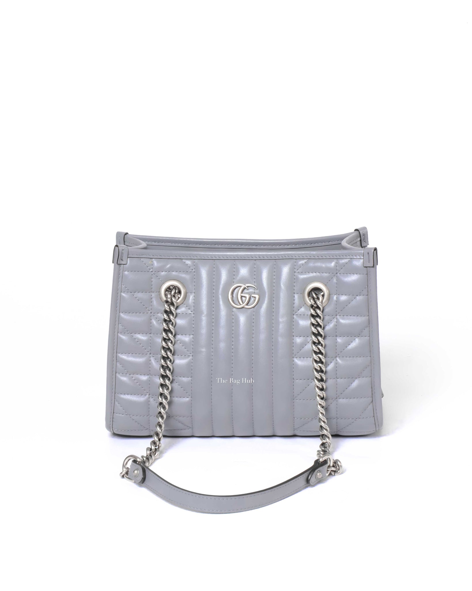 Gucci Grey GG Marmont Aria Small Tote Bag-2