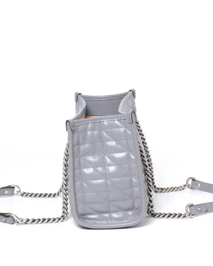 Gucci Grey GG Marmont Aria Small Tote Bag-4