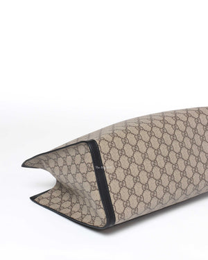 Gucci Beige Ebony/Black GG Supreme Canvas Medium Padlock Chain Tote Bag-7