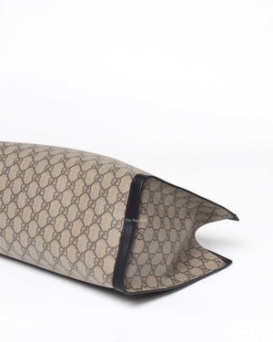 Gucci Beige Ebony/Black GG Supreme Canvas Medium Padlock Chain Tote Bag-10