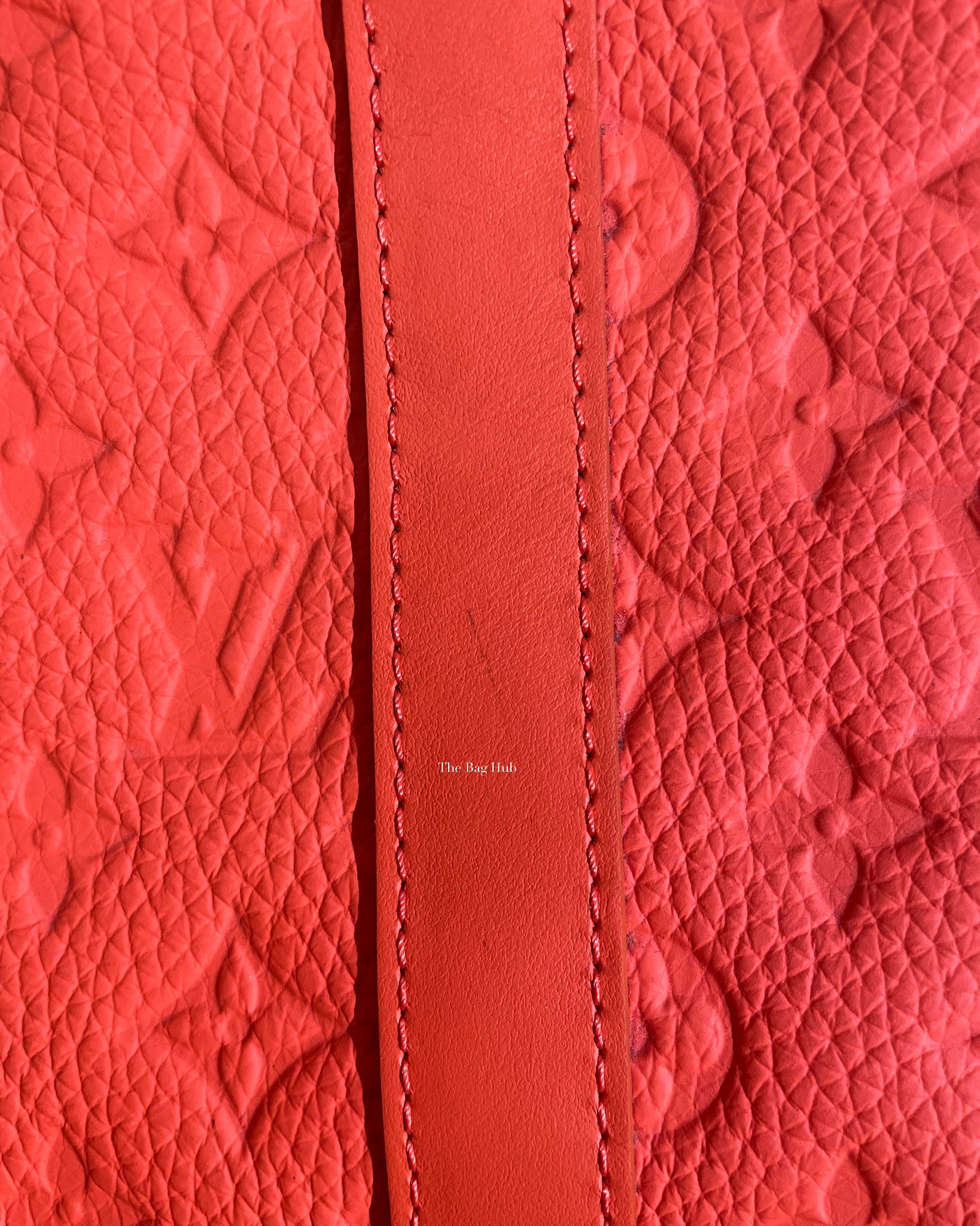 Louis Vuitton Neon Orange Taurillon Monogram Keepall Bandouliere 50 Travel Bag-17