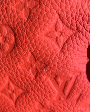 Louis Vuitton Neon Orange Taurillon Monogram Keepall Bandouliere 50 Travel Bag-19