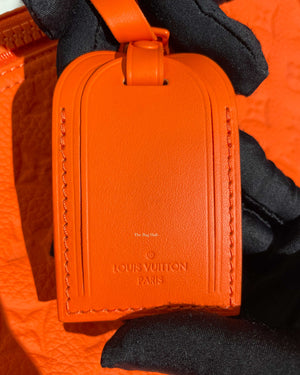 Louis Vuitton Neon Orange Taurillon Monogram Keepall Bandouliere 50 Travel Bag-24