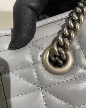 Gucci Grey GG Marmont Aria Small Tote Bag-13