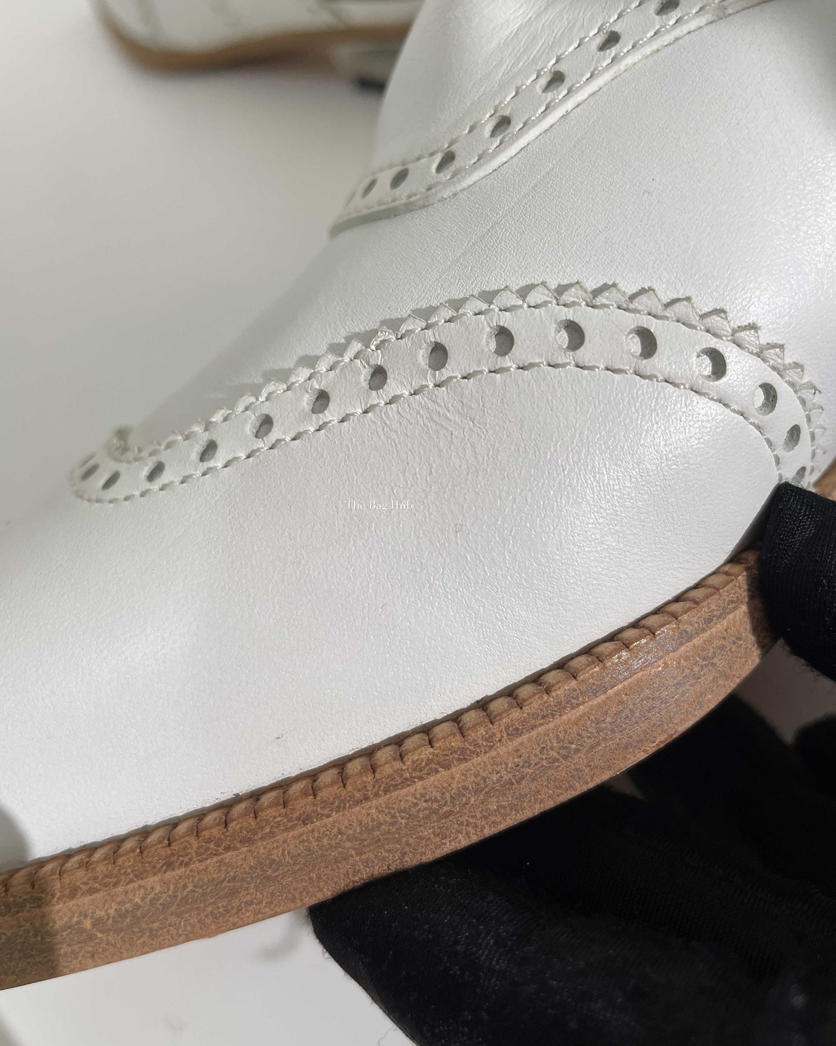 Hermes White Odette Leather Mules Slingback Flats Size 39.5-19