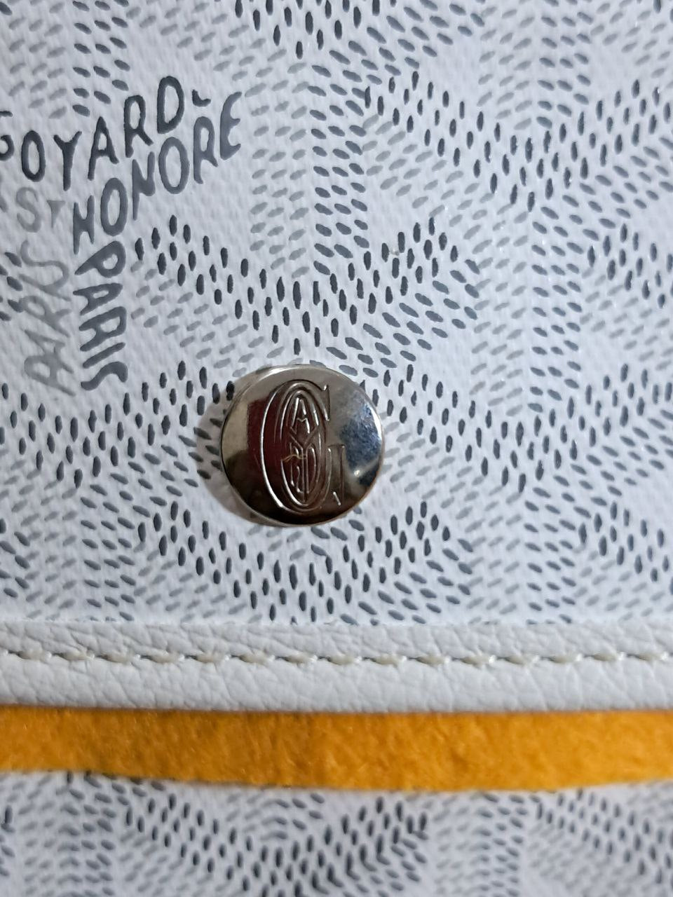 Goyard White Canvas St. Louis PM Bag