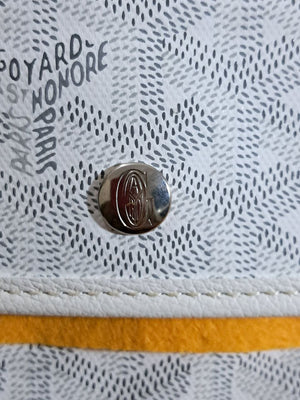 Goyard White Canvas St. Louis PM Bag
