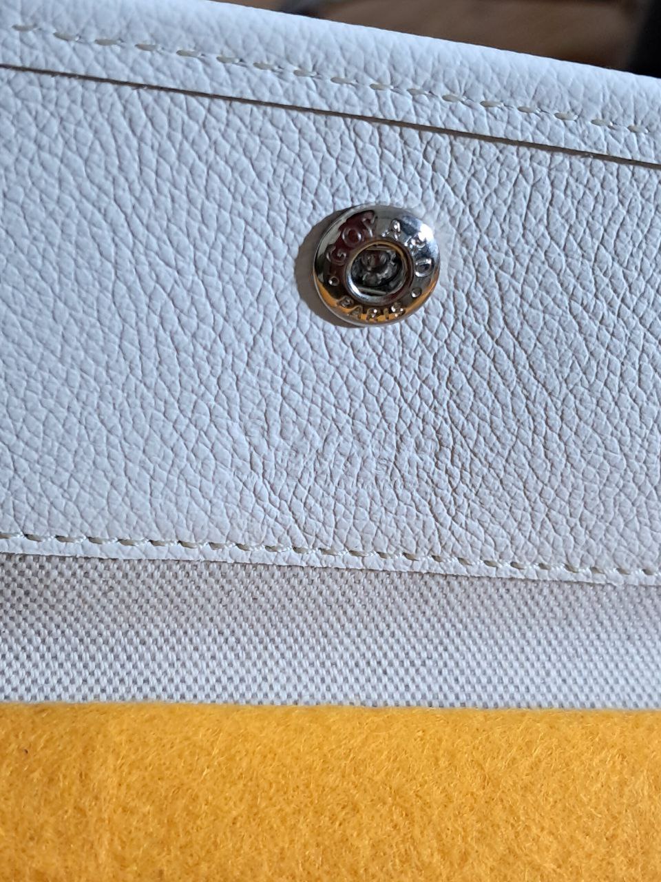 Goyard White Canvas St. Louis PM Bag