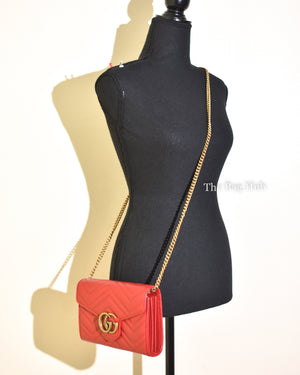 Gucci Red GG Marmont Mini Bag-12