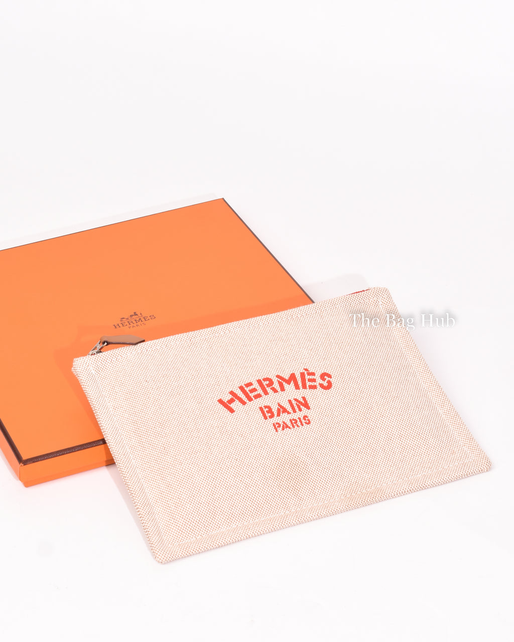 Hermes Beige Toile Small Bain New Yachting Case-1