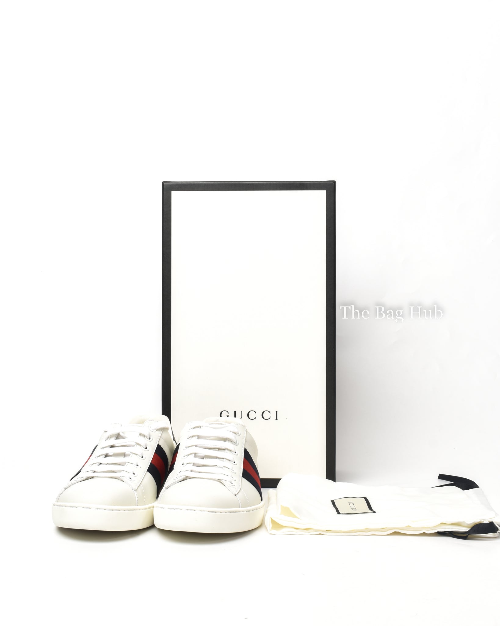 Gucci White Ace Sneakers Size 36.5-7