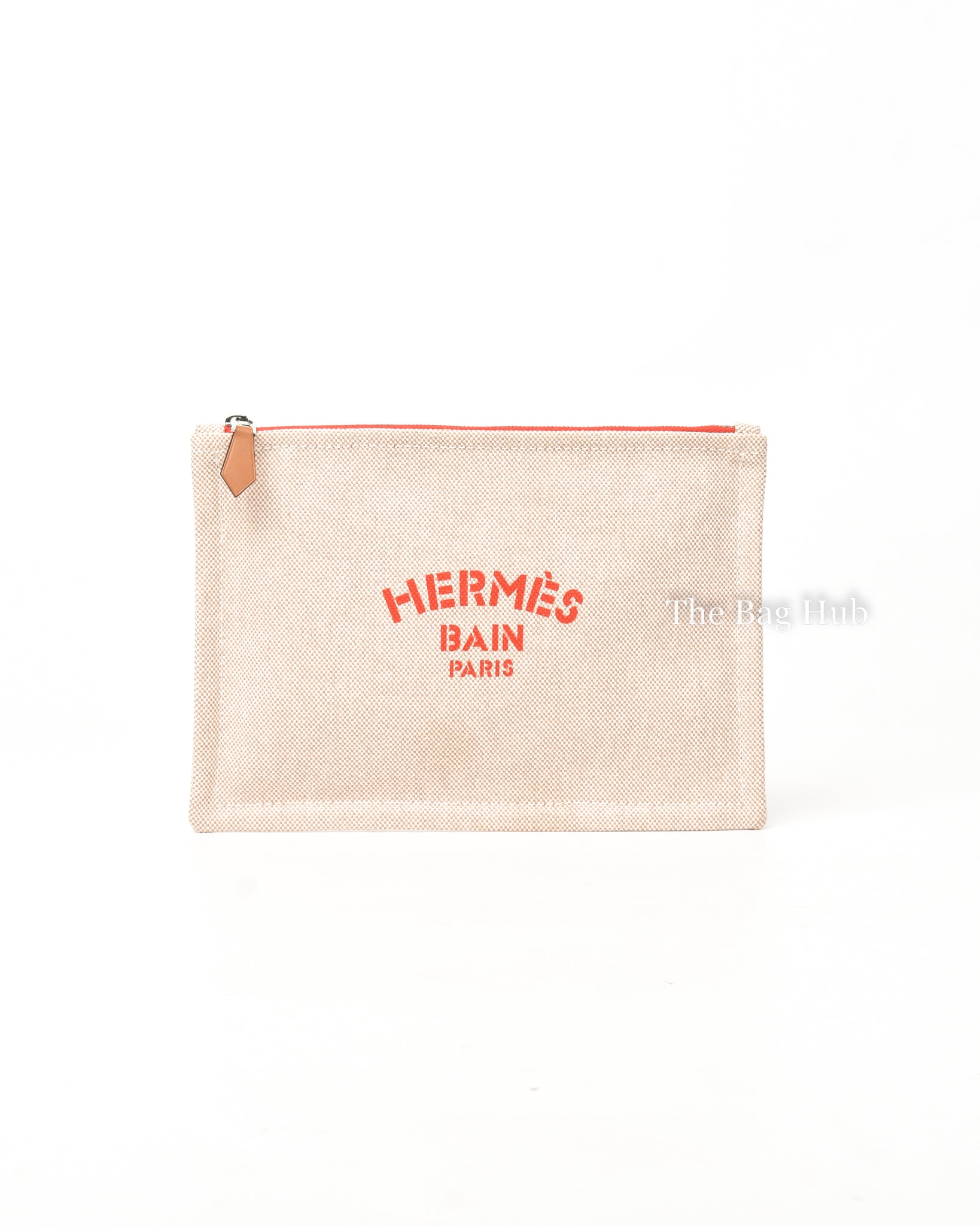 Hermes Beige Toile Small Bain New Yachting Case-2