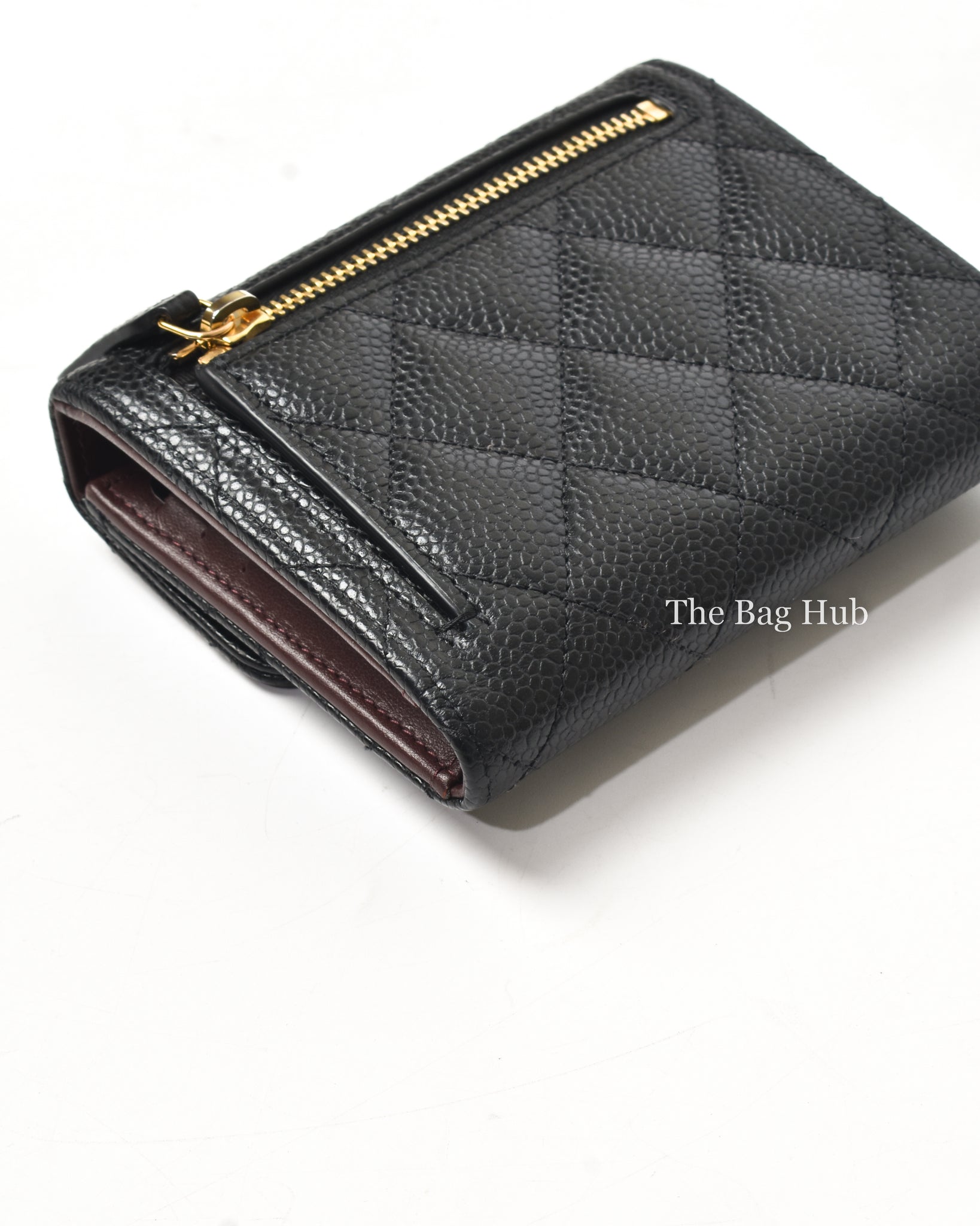 Chanel Black Caviar Classic Small Flap Wallet-9