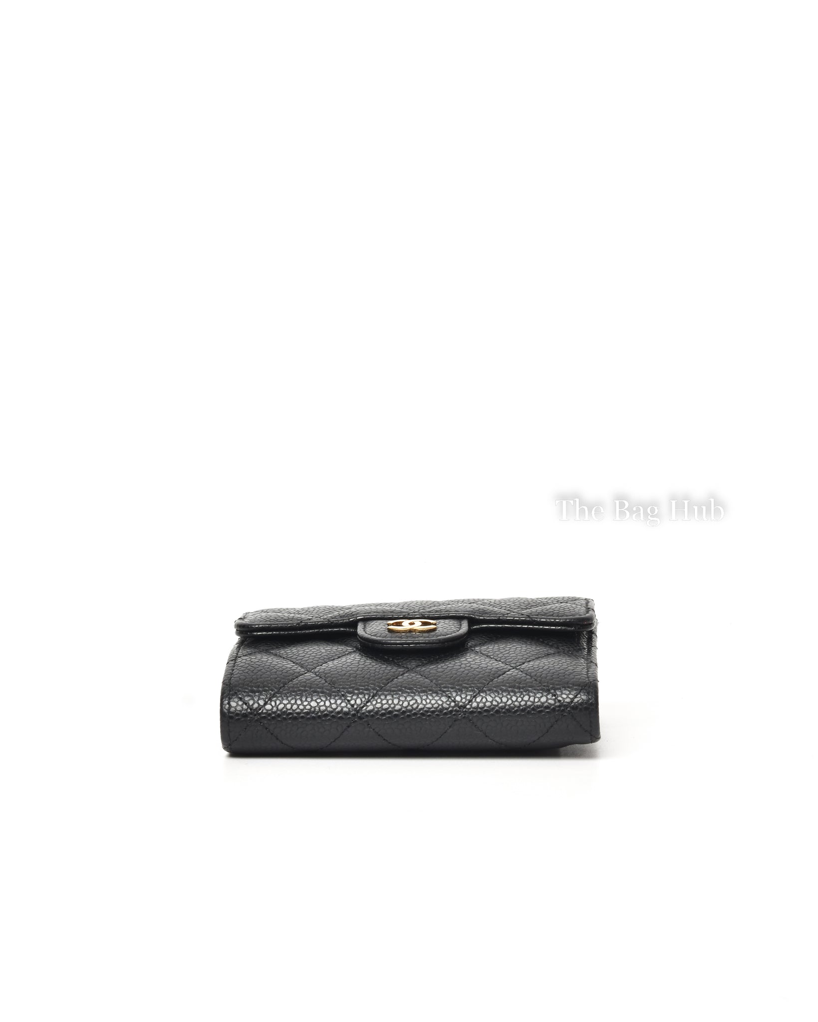 Chanel Black Caviar Classic Small Flap Wallet-6