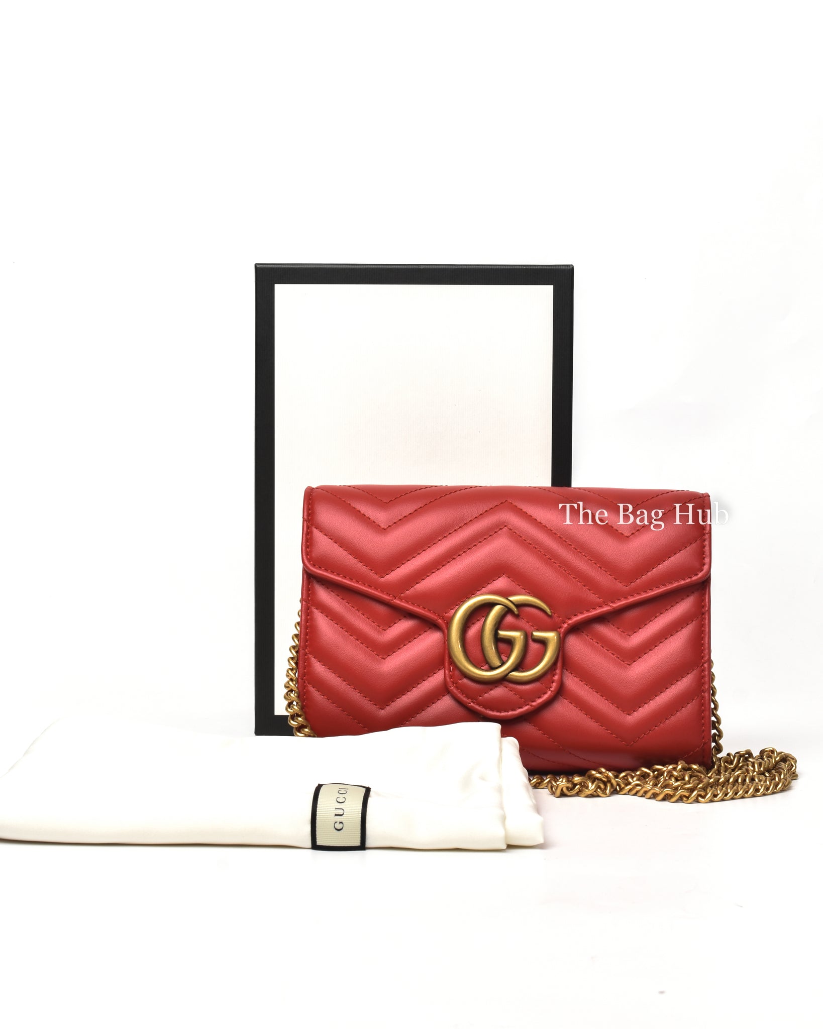 Gucci Red GG Marmont Mini Bag-13