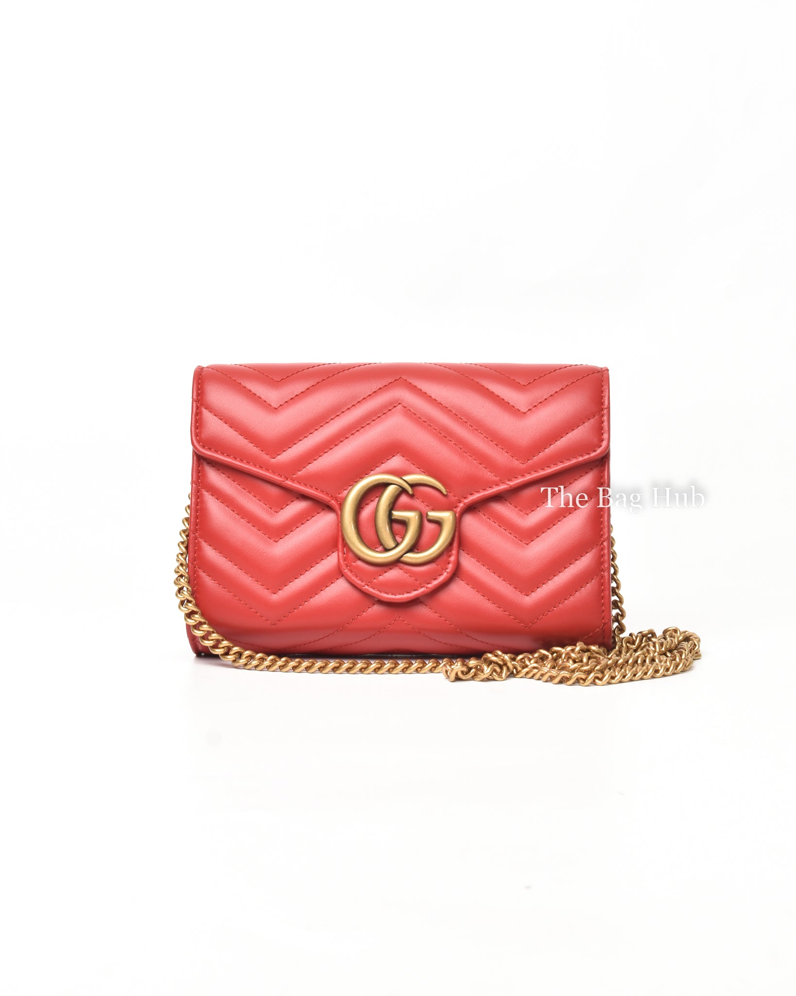 Gucci Red GG Marmont Mini Bag-2