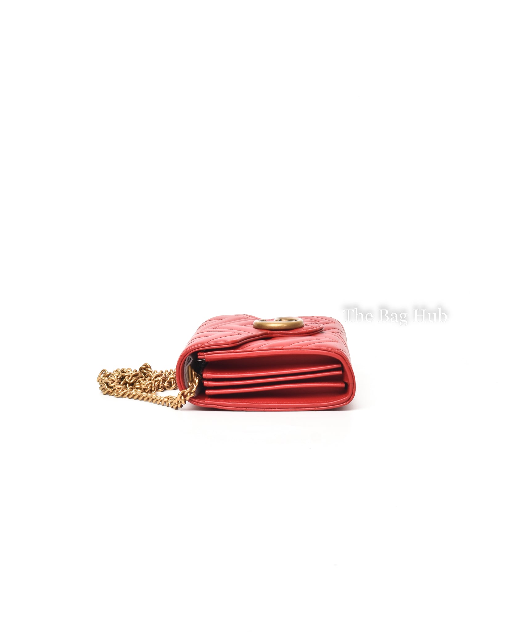 Gucci Red GG Marmont Mini Bag-5