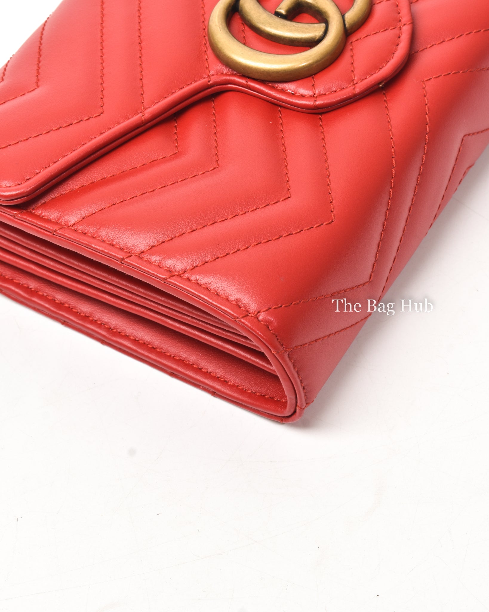 Gucci Red GG Marmont Mini Bag-7