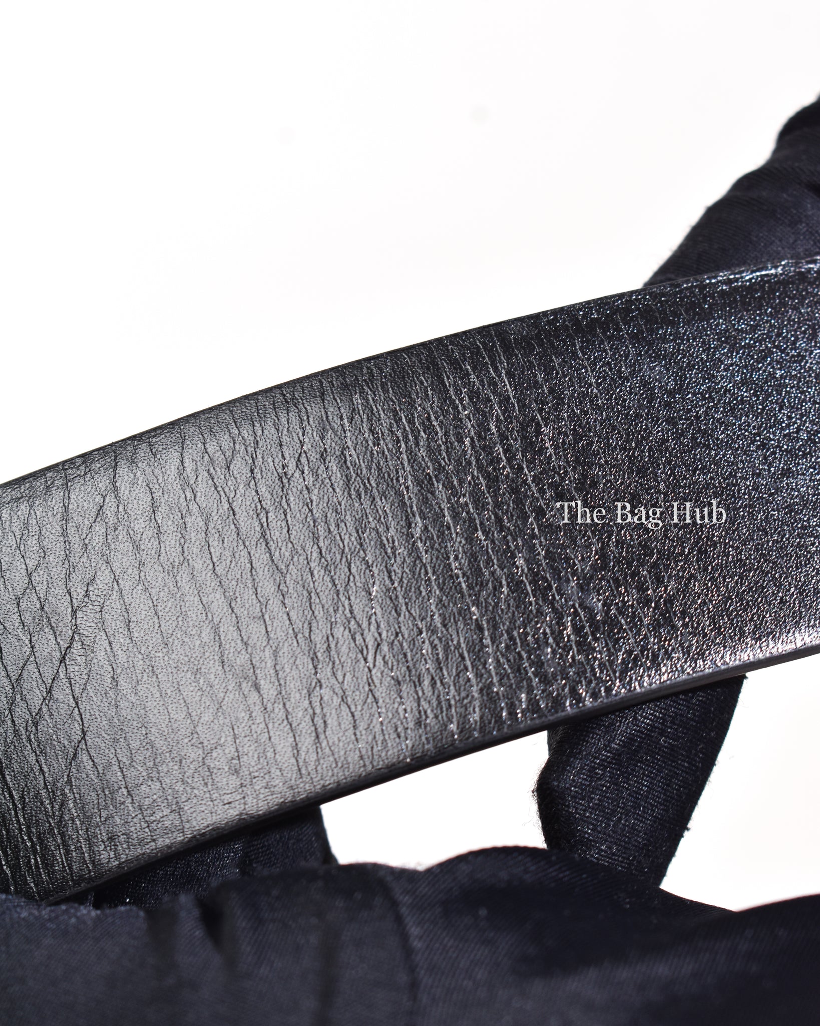Valentino Smokey Beige/Black Calfskin Reversible Vlogo Signature Belt 40MM-10