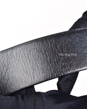 Valentino Smokey Beige/Black Calfskin Reversible Vlogo Signature Belt 40MM-10